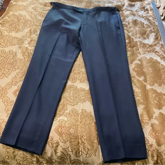 Ermenegildo Zegna Men’s Wool Dress Pants, Blue, Real Designer Luxury! 36” X 34”