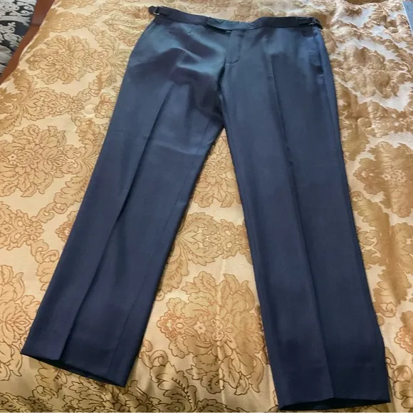 Ermenegildo Zegna Men’s Wool Dress Pants, Blue, Real Designer Luxury! 36” X 34”