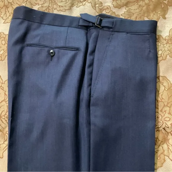 Ermenegildo Zegna Men’s Wool Dress Pants, Blue, Real Designer Luxury! 36” X 34”