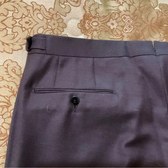 Ermenegildo Zegna Men’s Wool Dress Pants, Brown, Real Luxury! 36” X 34”
