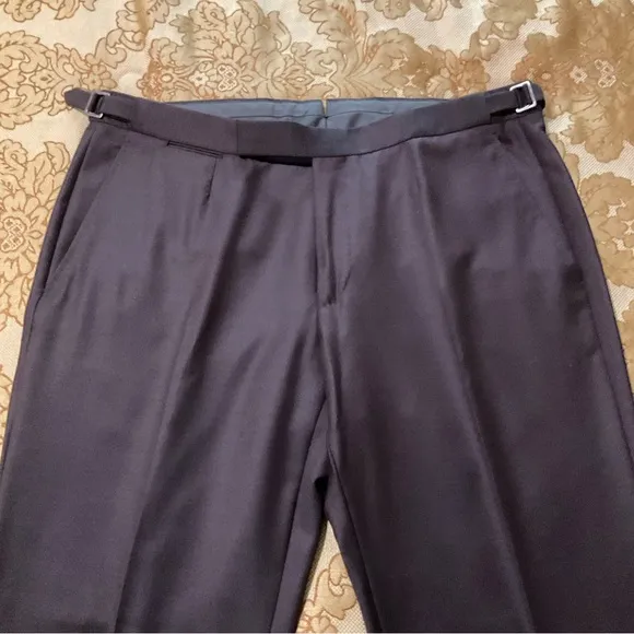 Ermenegildo Zegna Men’s Wool Dress Pants, Brown, Real Luxury! 36” X 34”