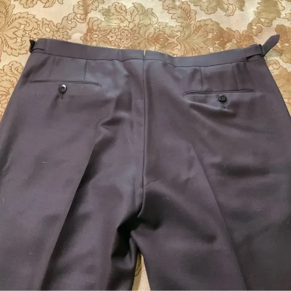 Ermenegildo Zegna Men’s Wool Dress Pants, Brown, Real Luxury! 36” X 34”