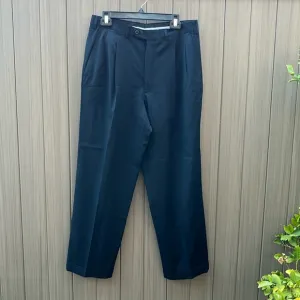 Ermenegildo Zegna Wool Dress Pants sz 34 Pleated Cuff Quiet Luxury Old Money