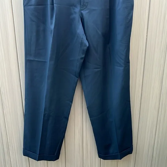Ermenegildo Zegna Wool Dress Pants sz 34 Pleated Cuff Quiet Luxury Old Money