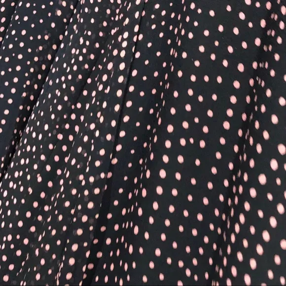 Escada 100% Silk Dress, Black w/Dots Luxury Elegant