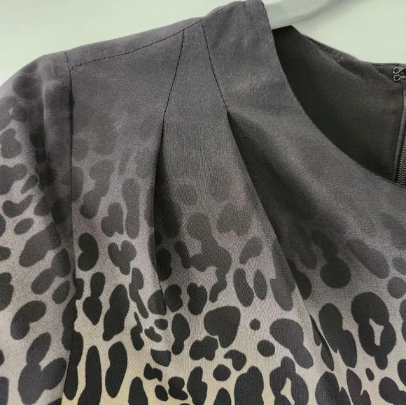 Etro Animal Print Floral Embellishment Italian Luxury Dress Sz 40