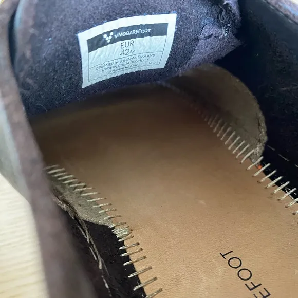 EU42 Vivobarefoot brown dress shoes