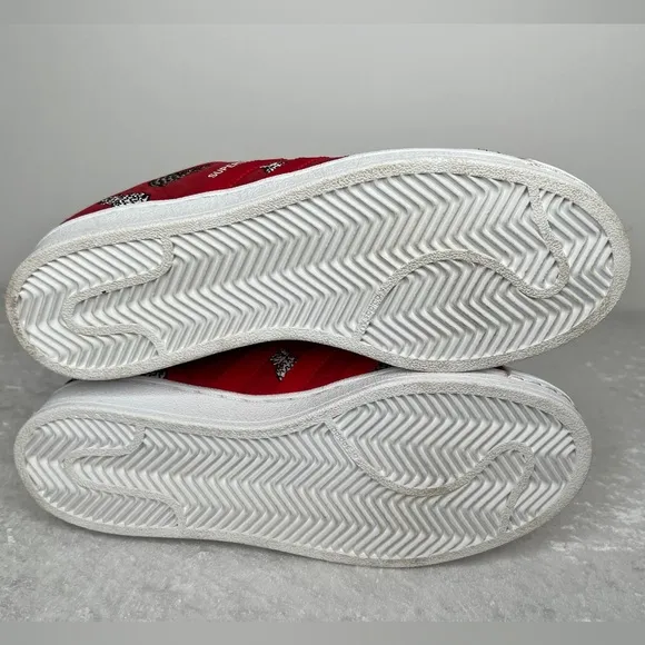 EUC adidas x The Farm Superstar Shoes - Scarlet Pineapple, Size 8.5