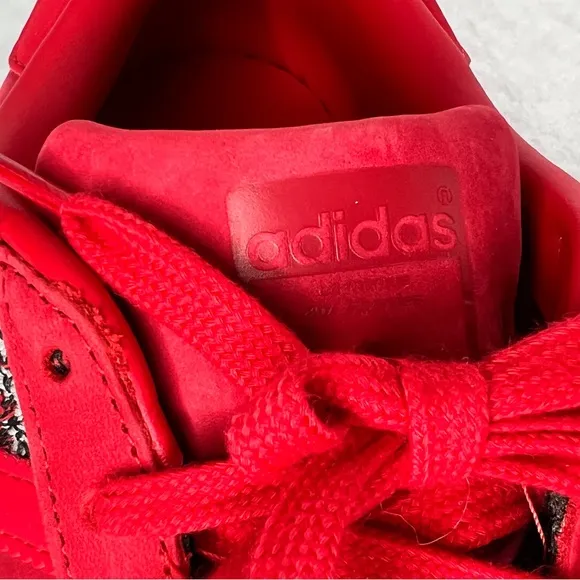 EUC adidas x The Farm Superstar Shoes - Scarlet Pineapple, Size 8.5