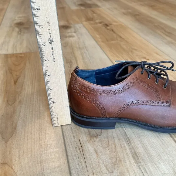 EUC Cole Haan Mens Grand 360 Wing Tips Lace-Up Oxford Dress Shoes Brown 9.5
