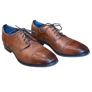 EUC Cole Haan Mens Grand 360 Wing Tips Lace-Up Oxford Dress Shoes Brown 9.5