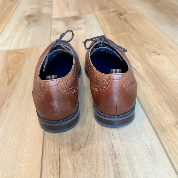 EUC Cole Haan Mens Grand 360 Wing Tips Lace-Up Oxford Dress Shoes Brown 9.5