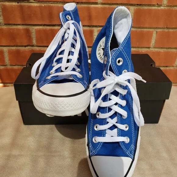 EUC CTAS Converse Hi Snorkel Blue - 164028F (9M - 11W) KICKS