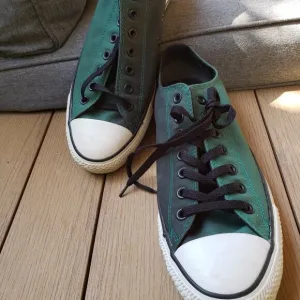 EUC CTAS Converse old school vintage OX Alpine Green Gradient 143173F (11M -13W)