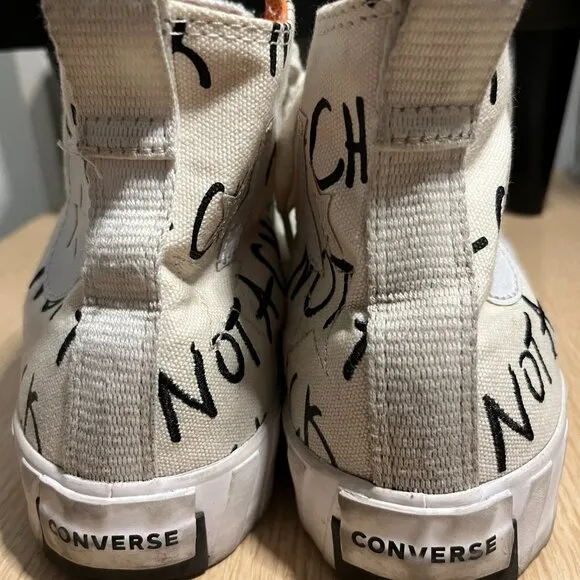 EUC CTAS Converse UNT1TL3D Hi Not a Chuck White (GS) (6) KICKS