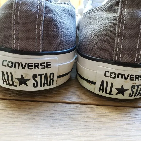 EUC CTAS Converse vintage old school low OX AJ794 in charcoal (13M - 15W)