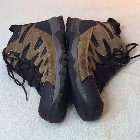EUC Eddie Bauer Ridgeline Hiking Trail leather waterproof Boots Men's Size 11M