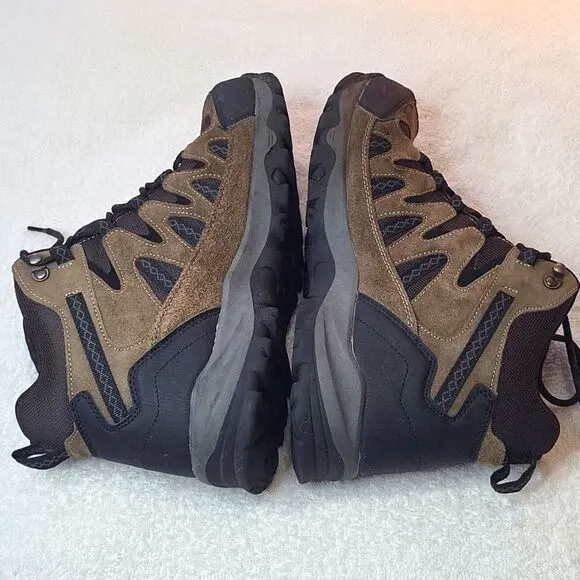 EUC Eddie Bauer Ridgeline Hiking Trail leather waterproof Boots Men's Size 11M