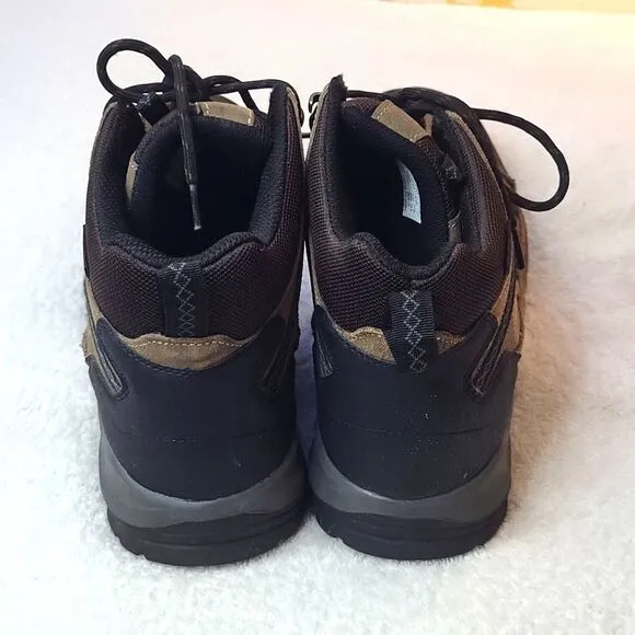 EUC Eddie Bauer Ridgeline Hiking Trail leather waterproof Boots Men's Size 11M
