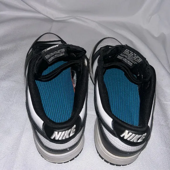 EUC  Nike Dunk Low Panda Black White Size 8 DD1391-100 2/10/24 Lace Up
