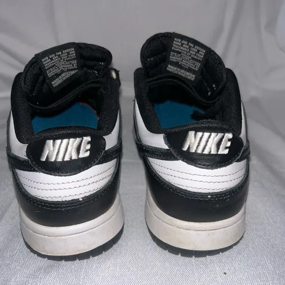 EUC  Nike Dunk Low Panda Black White Size 8 DD1391-100 2/10/24 Lace Up