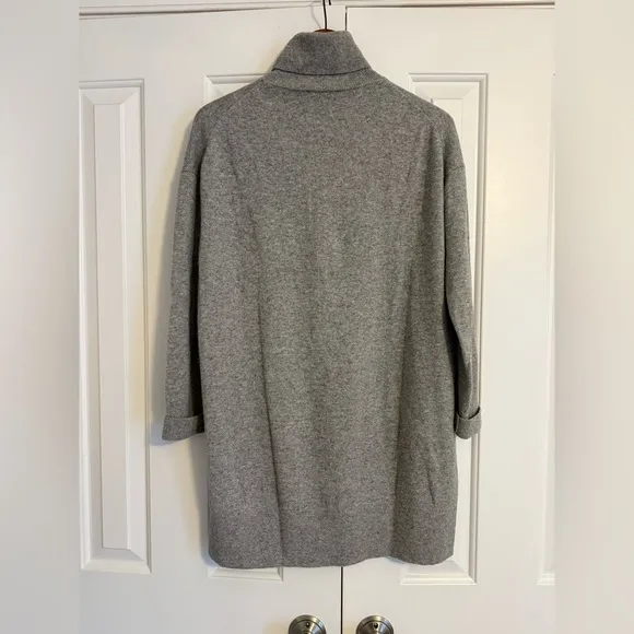 Everlane Cashmere Grey Turtleneck Dress Women's M Luxury Minimalist