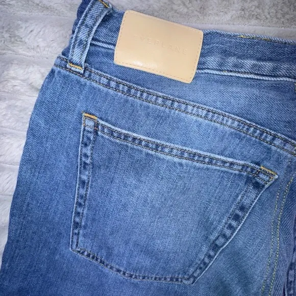 Everlane Jeans Women's 30x25 Crop Organic Cotton High Rise Tapered Blue Jeans
