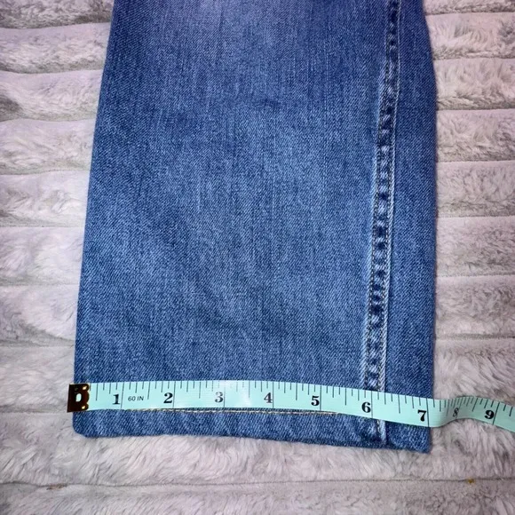 Everlane Jeans Women's 30x25 Crop Organic Cotton High Rise Tapered Blue Jeans