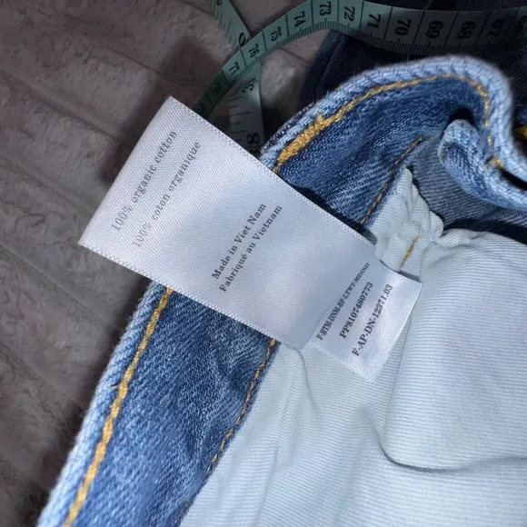 Everlane Jeans Women's 30x25 Crop Organic Cotton High Rise Tapered Blue Jeans