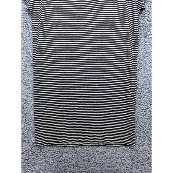 Everlane Linen Shift Dress Womens Small Mini Breathable Minimalist Striped Black