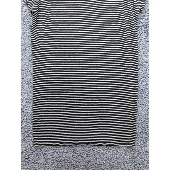 Everlane Linen Shift Dress Womens Small Mini Breathable Minimalist Striped Black