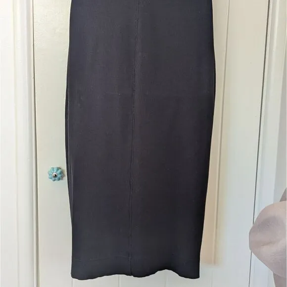 Everlane The 90s Ribbed Tank Dress MD Quiet Luxury Lagenlook Dark Romantic