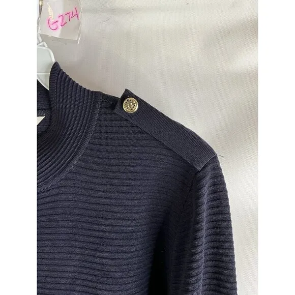 Exclusively Misook Acrylic Knit Button Front Dress Quiet Luxury