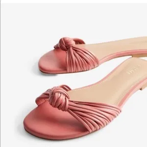 Express women's size 8 Knotted Slide Sandals shoes slippers summer