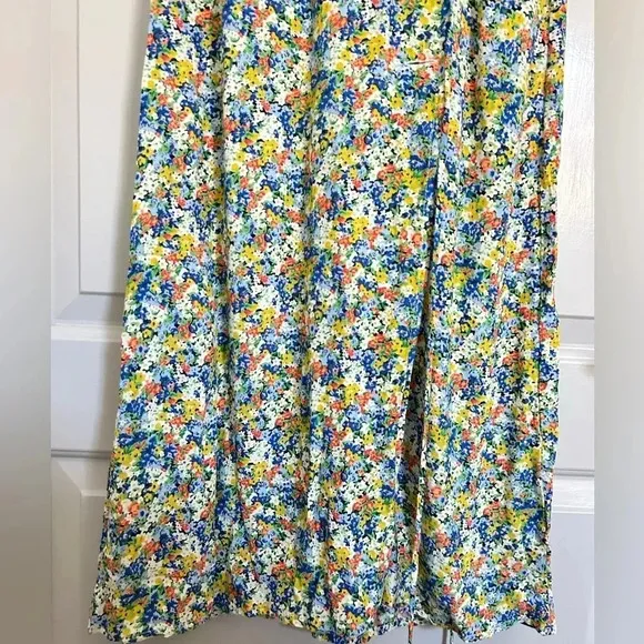Faithfull the brand Marta midi floral romantic lightweight dress size 2