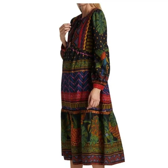 Farm Rio Women’s Forest Tapestry Midi Dress