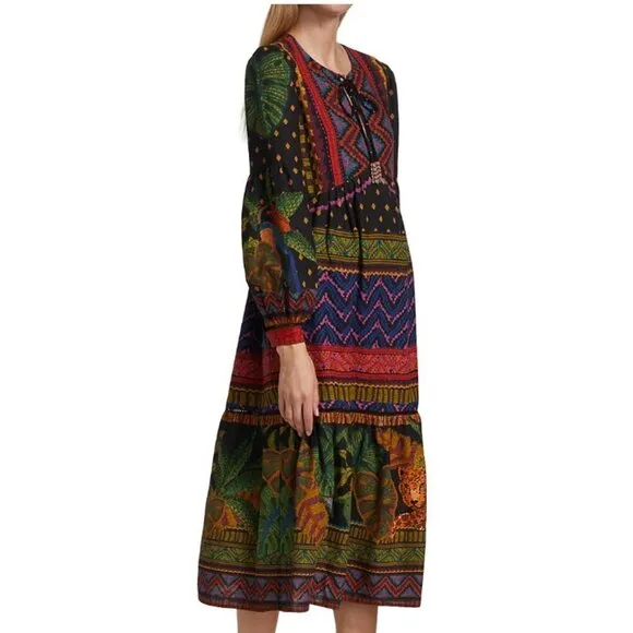 Farm Rio Women’s Forest Tapestry Midi Dress