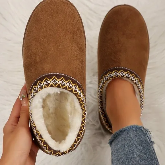 Fashionable Women's faux Fur Lined shoes
