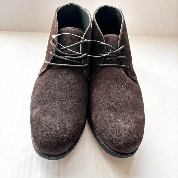 Fibonacci Men's Brown Suede Chukka Boots Desert Leather Dress Shoes Brown NEW!‎