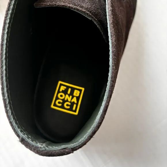 Fibonacci Men's Brown Suede Chukka Boots Desert Leather Dress Shoes Brown NEW!‎