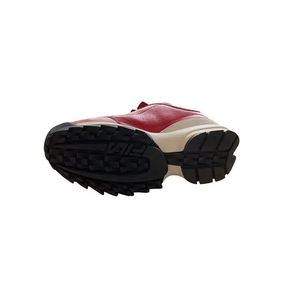 Fila Mens Red Disruptor II Premium Leather Athletic Sneakers Shoes Size 10