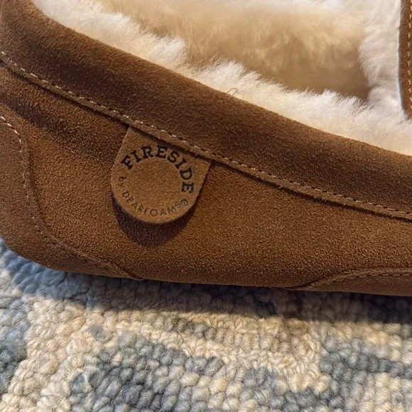 Fireside by Dearfoams Men's Melbourne  Indoor/Outdoor Moccasin Slipper Size 11