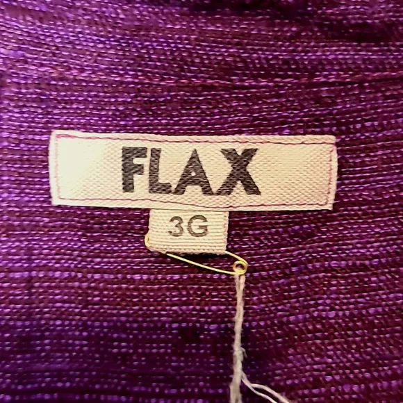Flax Maxi Dress Purple Linen Lagenlook Coastal Luxury New Size 3X Shirt Dress