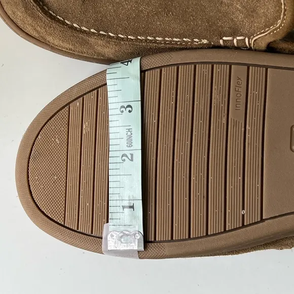 FLG LTD Men’s Leather Loafers Boardwalk Slippers Shearling Lined Size 9 M