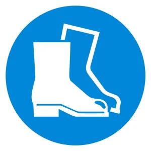 Floor sign -  mandatory safety shoes