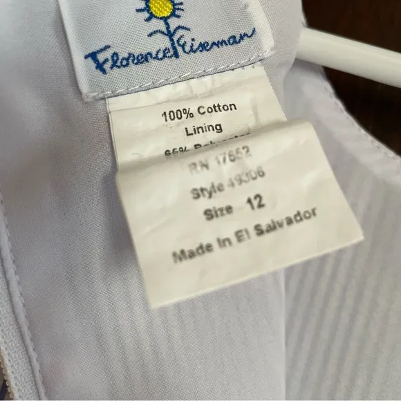 FLORENCE EISEMAN girls dress 12 sleeveless luxury designer