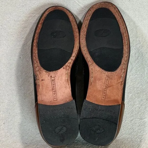 Florsheim Black/Brown 2-Tone Tassels Loafer Mens Size 11D