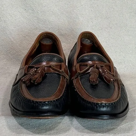 Florsheim Black/Brown 2-Tone Tassels Loafer Mens Size 11D