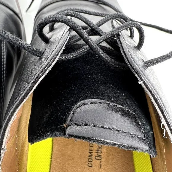 Florsheim Comfortech Black Oxford Derby shoes Men 11M FlexSole Ortholite Leather