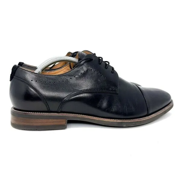Florsheim Comfortech Black Oxford Derby shoes Men 11M FlexSole Ortholite Leather